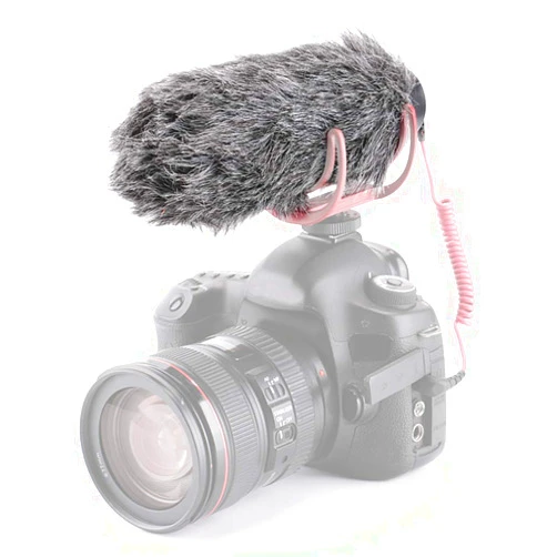 Acouto Microphone Windshield Furry for RODE VideoMic, Outdoor Recorder Wind Cover Furry Microphone Windscreen Muff
