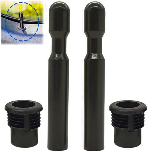 PMFCA FODZ-5421850-A 2*Door Lock Knob Post Pull Pin +2*Door Lock Knob Cover Fit for Ford F150, Explorer