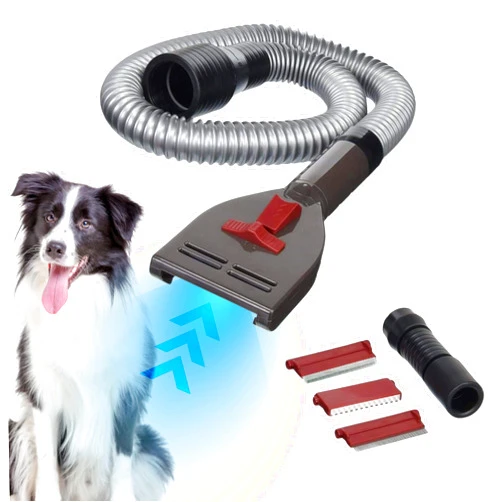 Penn-Plax VacGroom Pet Grooming and Shedding Vacuum Attachment Kit – Great for Dogs, Cats, and Your Furniture! Works With Almost All Vacuum Brands