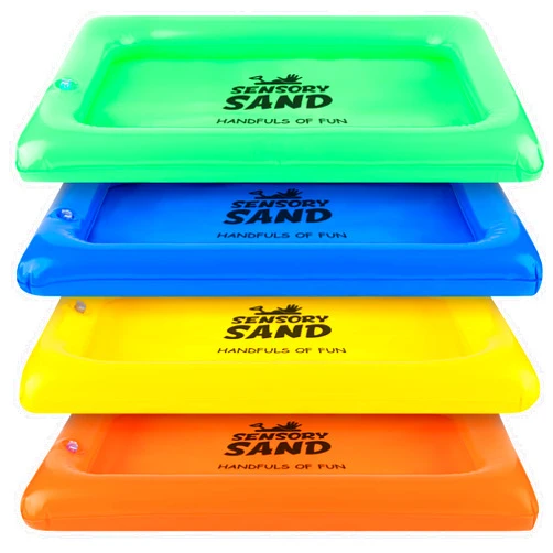 Sensory Sand Inflatable Sand Trays Small Size Holds 2 Pounds of Play Sand
