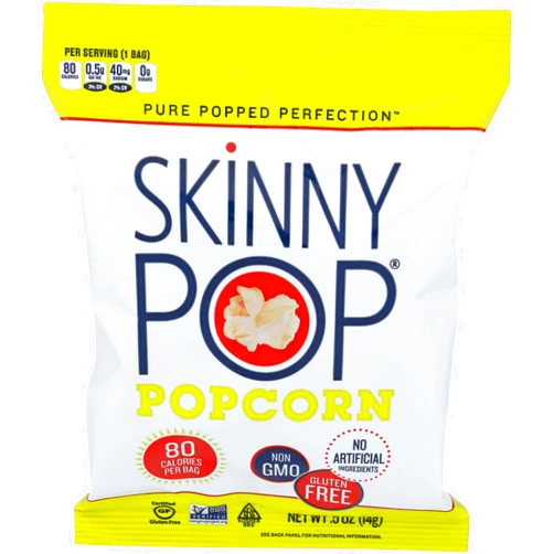 SkinnyPop SKINNY POP Original Popcorn, 0.5 OZ