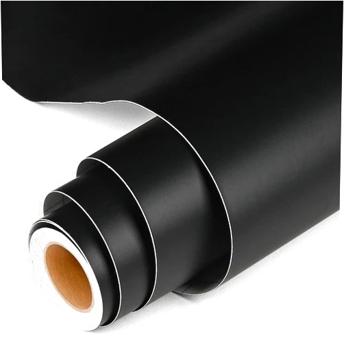 Prime Vinyl Matte Black Permanent Vinyl Roll, 12