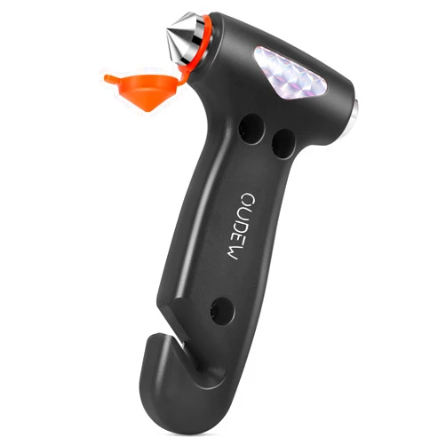 OUDEW Safety Hammer Cute, Multifunctional Car Escape Tool with Seat Belt Cutter & Window Breaker, Emergency Escape Hammer