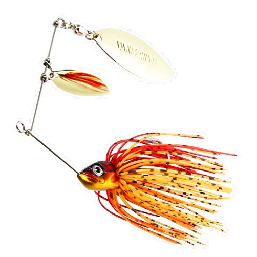 Lunkerhunt Impact Ignite | Spinnerbaits with 2 Willow Leaf Blades | Sink Fast Fishing Lure for Bass and Trout | Silicon Skirt, Swim Jig Saltwater and Deep Water Fishing Bait