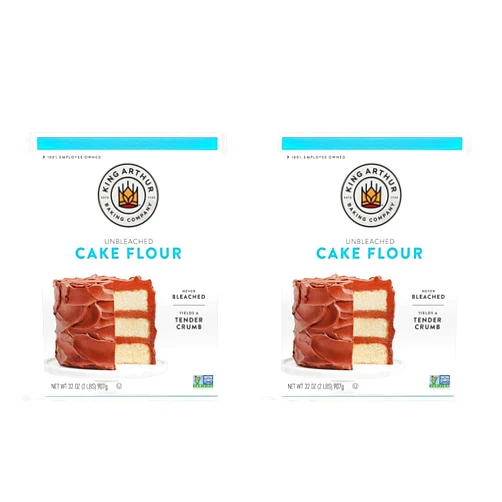 King Arthur, Cake Flour Unbleached and Unenriched, Non-GMO Project Verified, No Preservatives, 2 Pounds (Pack of 2)