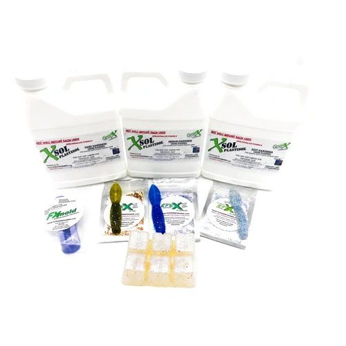 FusionX Fishing Lures X-SOL - Starter Kit - Plastisol Fishing Lure Making Liquid Plastic Rubber
