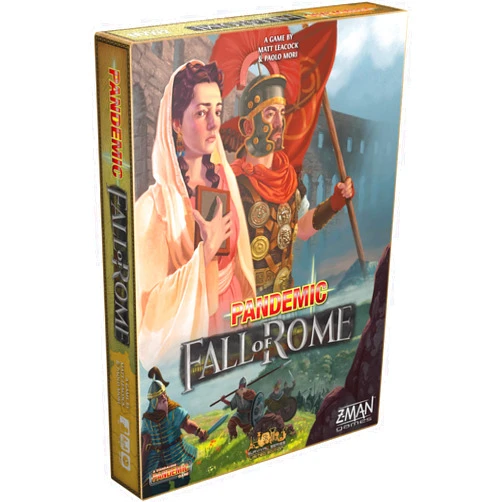 Z-Man Games Pandemic Fall of Rome, Adults and Family,Cooperative Board Game | Ages 8+ | 1 to 5 Players | Average Playtime 45-60 Minutes | Made by Z-Man Games