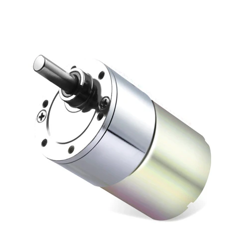 Greartisan DC 24V 15RPM Gear Motor High Torque Electric Micro Speed Reduction Geared Motor Eccentric Output Shaft 37mm Diameter Gearbox