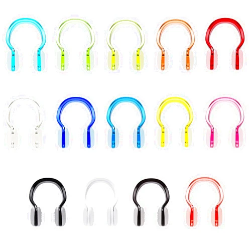 Hurdilen Swimming Nose Clip, 14 Packs Swim Nose Plugs with Waterproof Silica Gel for Kids (Age 7+) and Adults, Multi-Color