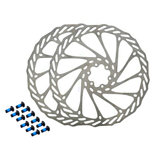 HemeraPhit Gymforward 2pcs Mountain Bike Rotors G3 Bicycle Brake Disc Stainless Steel Rotors with Free 12 Bolts (180MM)