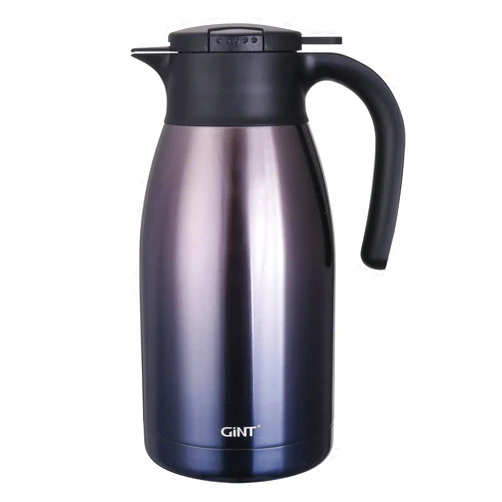 GiNT 1.9L / 64Oz Thermal Coffee Carafe, Insulated Stainless Steel Coffee Carafes for Keeping Hot/Double Walled Vacuum Thermos (Purple)