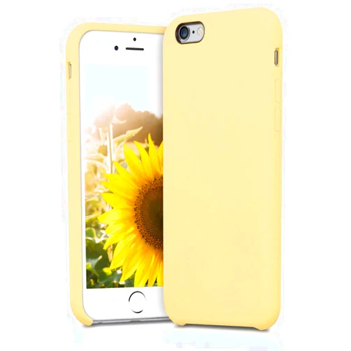 kwmobile Case Compatible with Apple iPhone 6 / 6S Case - TPU Silicone Phone Cover with Soft Finish - Yellow Matte