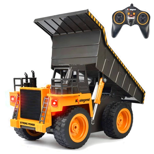 kolegend Remote Control Dump Truck RC Truck Construction Vehicle Truck Toys with Rechargeable Battery for Toddlers Kids Boys and Girls