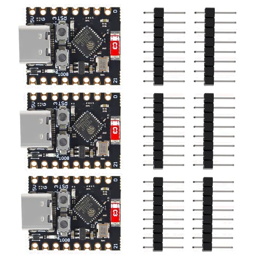 DWEII 3PCS ESP32 ESP32-C3 Development Board ESP32 C3 Mini WiFi Bluetooth 160MHz Running Frequency 2.4GHz Wi-Fi & Bluetooth 5.0 for Arduino