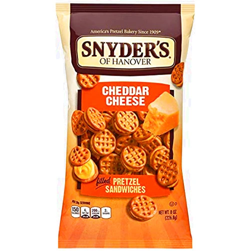 Snyder's of Hanover Pretzel Sandwiches - Cheddar Cheese - 8 oz - 2 pk