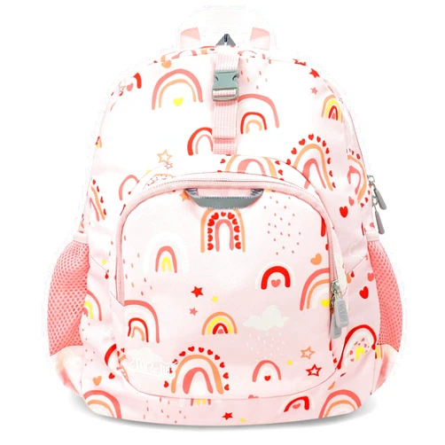JAN & JUL Little Xplorers Kids' Backpack (Pink Rainbow, One Size)