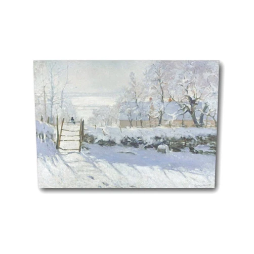 LGXWNO The Magpie (1868 - 1869) by Claude Monet Painting Poster Canvas Poster Wall Art Picture Prints Hanging Photo Gift Idea Decor Home Posters Artworks 08x12inch(20x30cm)