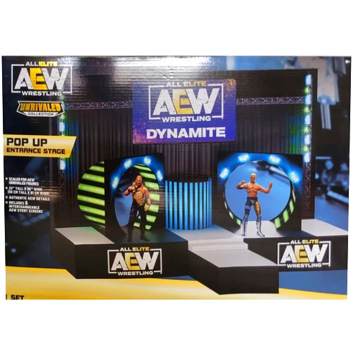 Ringside AEW Entrance Stage - Pop Up Wrestling Action Figure Accessories