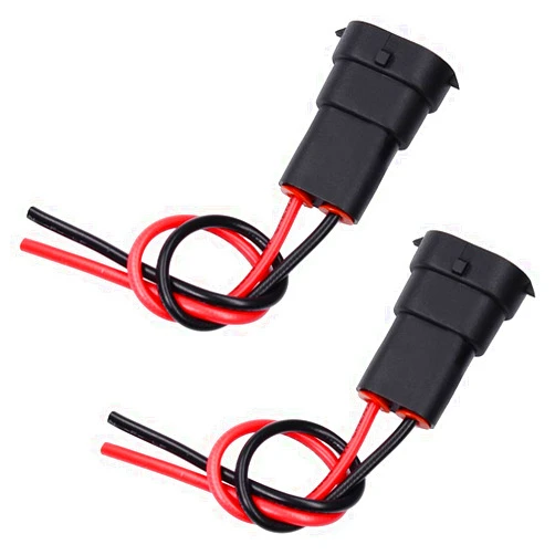 HUIQIAODS H11 H8 881 Socket Adapter Plug Connector Wiring Harness for Headlight Fog Light Retrofit or Installing LED Light Bar LED Work Lamps(Pack of 2)