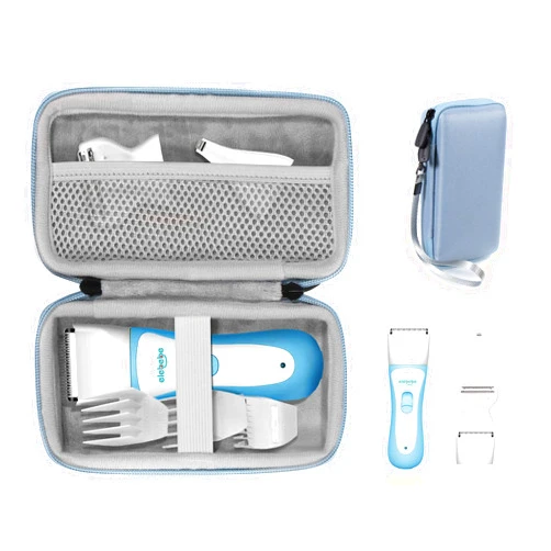 CaseSack Case for Baby/Children Trimmer Clippers Like elebebe Baby Hair Clippers, Wahl, ENSSU Quiet Baby Hair Clippers, kilison, IWEEL, Organizer for Trimmer, Heads and Combs, mesh Accessory Pocket
