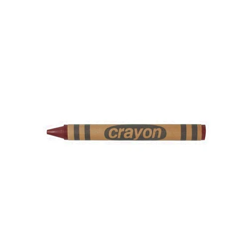 Lucky Art Crayonology Lucky Art 80 Count Single Color Crayons Bulk Pack - BROWN single color crayon refill - Regular size crayons (5/16