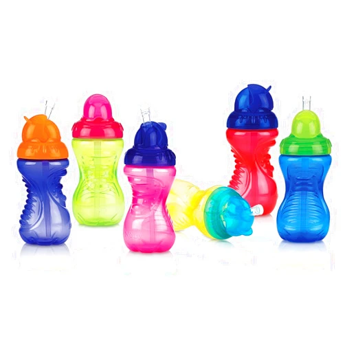 Nuby 2-Pack No-Spill Flip-It Cups, 10 Ounce, Colors May Vary