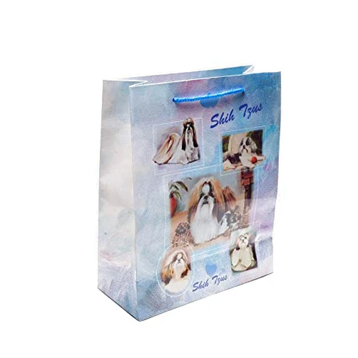 GANATRA Gift Bags Dog Designs Beautiful Dogs Painted by Artist Ruth Maystead A Ganatra Brand Product (Small, Shih tzu)