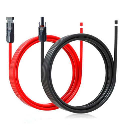 ECO-WORTHY 10FT 10AWG Solar Extension Cable with Female and Male Connector Solar Panel Wire Adaptor for Home, Ship and RV Solar Panels (10FT Red + 10FT Black)