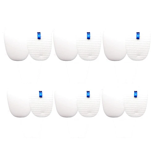 Lemige Vacuum Filters Replacement Set for Shark Rocket Vacuum HV345 HV343AMZ ZS350 ZS351 ZS352 HV320 HV321 HV322 HV324Q HV345 HV401, 6 Foam&Felt Filters + 6 Post-Filters, Part # XPMFK320&1084FTV320
