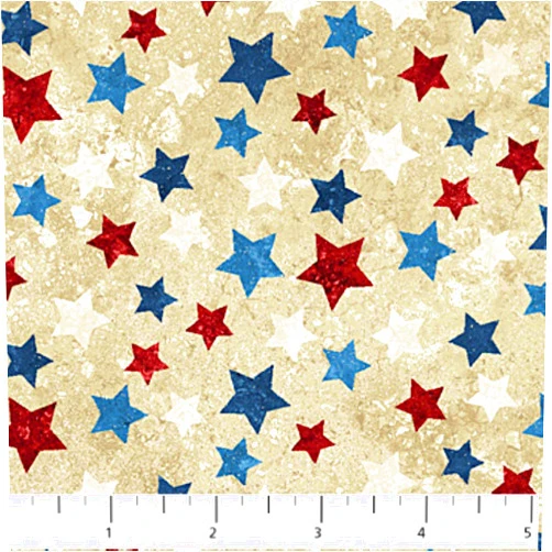 Northcott Fabrics Northcott Stars & Stripes/Land of The Free 20159 30 Multi Stars