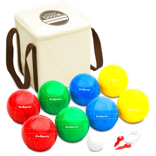 GoSports 90 mm Bocce Ball Sets - Outdoor Lawn Game - Composite or Resin