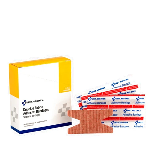 Pac-Kit First Aid Only 1-850 Knuckle Bandages, Heavy Woven Fabric Adhesive Bandages, 50 Count