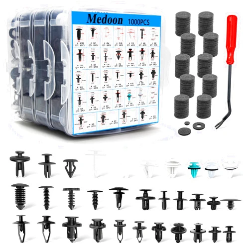 Medoon Car Retainer Clips 1101 PCS Car Door Panel Trim Clips Kit 32 Most Popular Sizes Cars Body Kits 1 Pcs Fastener Remover for Ford GM Toyota Honda Chrysler BMW Benz Nissan Subaru Audi Mazda