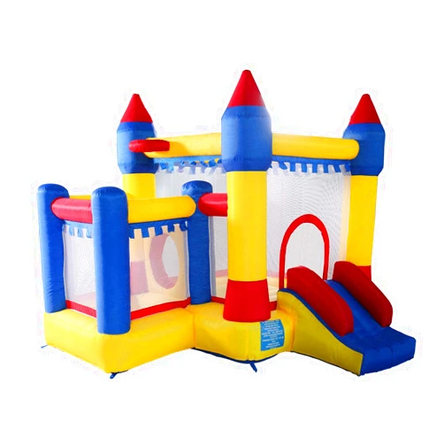 OFLILAK Inflatable Bounce House Kid Activity Center Crayon Design Slide and Jump Game