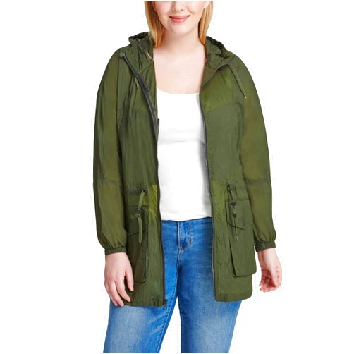 Levi's Women's Lightweight Hooded Cinch Waist Windbreaker (Standard & Plus Size)