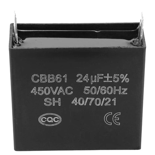 Vikye CBB61 Starting Capacitor Generator 450V AC 24uF 50/60Hz Motor Starting Capacitor Square Run Capacitors for 400/350/300/250VAC UL/RU Listed - Heat Resisting, Low Leakage, Low Loss and Low Impedance