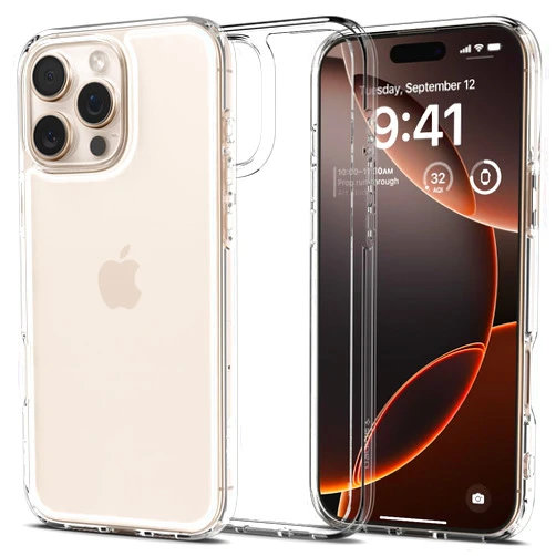 Spigen Ultra Hybrid Designed for iPhone 16 Pro Max Case [NOT Compatible with MagSafe], [Anti-Yellowing], [Military-Grade Protection] - Crystal Clear