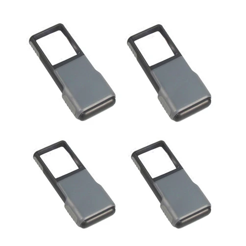 Carson 5x MiniBrite LED Lighted Slide-Out Aspheric Magnifier with Protective Sleeve - Set of 4 (PO-55MU),Gray