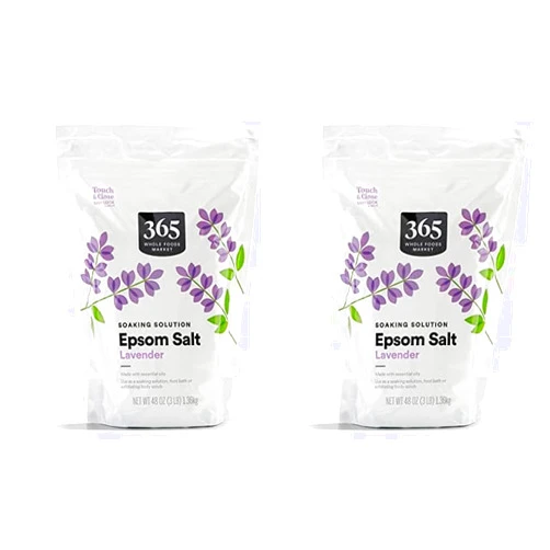 365 by Whole Foods Market, Lavender Epsom Salt, 48 Ounce (Pack of 2)