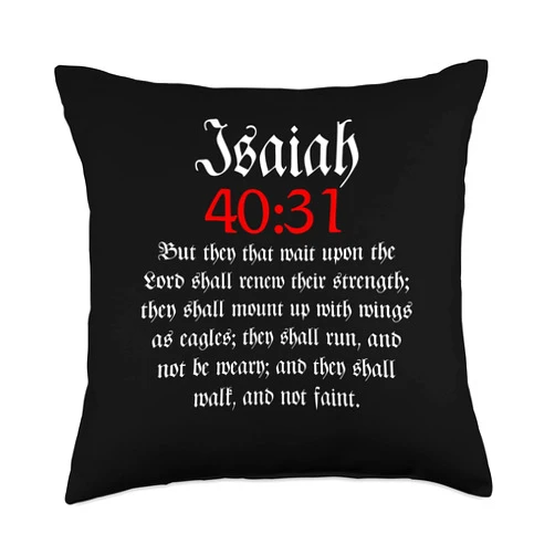 Christian God and Jesus Novelty by Ro Designs Isaiah 40:31 | Christian Bible Verse Throw Pillow, 18x18, Multicolor