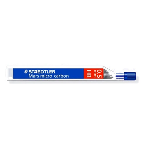 STAEDTLER Mars micro carbon 250 0.5mm HB - Pencil lead refills - 2 Tubes / Packs (24 Leads) HB