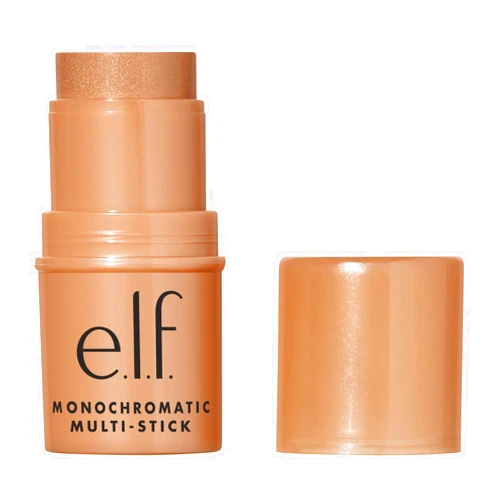 e.l.f. Monochromatic Multi Stick, Luxuriously Creamy & Blendable Color, For Eyes, Lips & Cheeks, Glowing Mango, 0.155 Oz (4.4g) Glowing Mango 1 Count (Pack of 1)