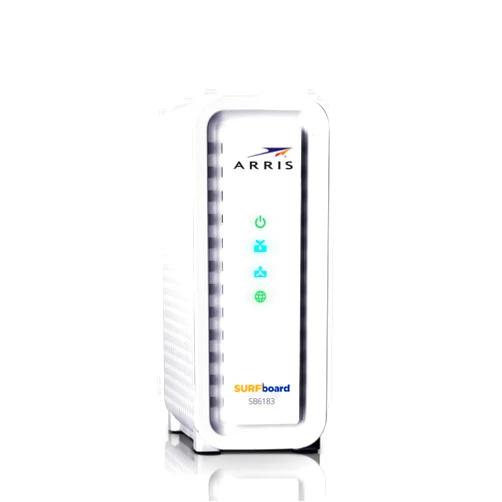 ARRIS (SB6183-RB) Cable Modem - Fast DOCSIS 3.0 16x4 Gigabit Cable Modem, For Comcast Xfinity, Cox, Spectrum and more, 1 Gbps Port, 400 Mbps Max Internet Speed, 2 Year Warranty - Renewed