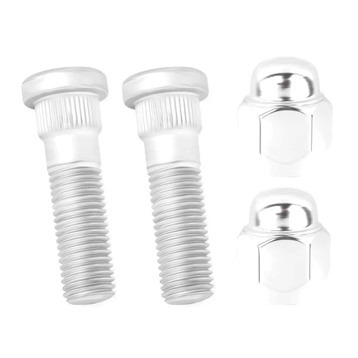 Salior 2 Set Wheel Stud Bolt Kit,M12x1.5 Wheel Bolts & Wheel Lug Nuts OEM#52950-14140,52950-M1000 for Front/Rear Wheel,Compatible with Hyundai Santa Fe Sonata,Kia Rio Sportage