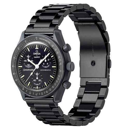 Stanchev Bands for Moonswatch Watch,Metal Strap Compatible with Omega X Swatch Moonswatch Speedmaster Etc 20mm Watch,Quickly Release Swatch Omega Moonswatch Stainless Replacement Band