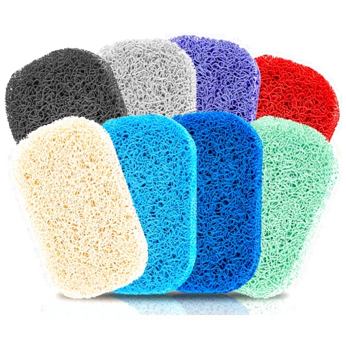 WhistenFla 8Pcs Soap Saver Pad, Soap Savers for Bar Soap Bathroom Soap Dishes Self Draining Pads for Soap Lift Dish, Soap Holders for Bathroom (8 Colors)