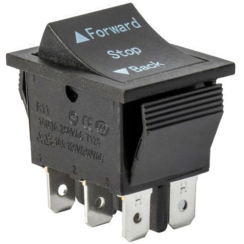 ToiCottage 2 Pcs Universal 6V 12V 24V Forward Reverse Switch Compatible with Power Wheels Forward, Stop,Reverse Gear Forward Stop Backward Button Replacement Parts for Ride on Toys