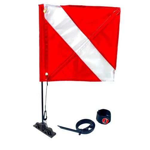 SPEARFISHING WORLD Dive Flag Mounting Kit - All The Tools Needed to Tie Flag to a Buoy or Float for Spearfishing Snorkeling Scuba Diving Freediving and Water Sports