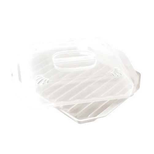 Nordic Ware Bacon Rack with Lid, 10.25x8x2 Inches, White