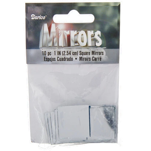 Darice 10-Piece Square Mirror